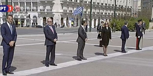  Η 25η Μαρτίου σε άδεια Αθήνα – Κατάθεση στεφάνων με διέλευση μαχητικών αεροσκαφών