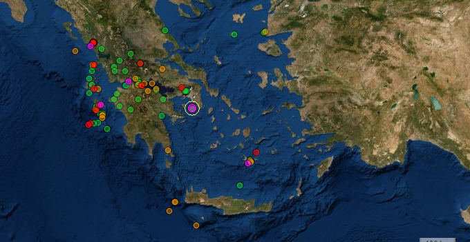  Σεισμός 3,9 Ρίχτερ ιδιαίτερα αισθητός στα νότια προάστια της Αθήνας