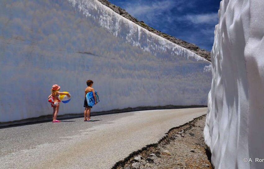  H φωτογραφία από τη… χιονισμένη Κρήτη που έγινε viral –  “Μπαμπά… δε βλέπουμε την παραλία”