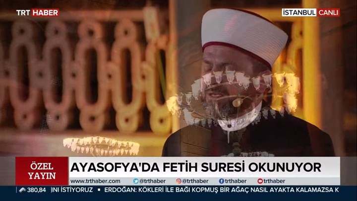  LIVE η προκλητική φιέστα Ερντογάν στην Αγιά Σοφιά