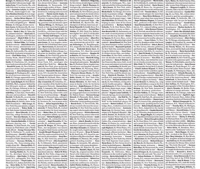  Συγκλονιστικό προσκλητήριο νεκρών από τους Νew York Times: Δεν ήταν απλώς ονόματα, ήταν εμείς