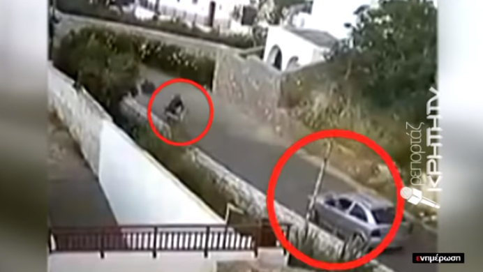  Σοκαριστικό βίντεο στην Κρήτη: Αυτοκίνητο χτυπά μοτοσυκλέτα που κινείται στη δεξιά λωρίδα (vid)