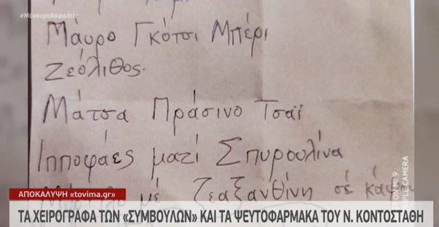  Αυτά είναι τα χειρόγραφα του “ψευτογιατρού” με τα γιατροσόφια στα θύματά του (vid)