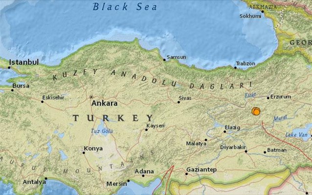  Σεισμός 5,7 Ρίχτερ στην Τουρκία – Τρεις τραυματίες