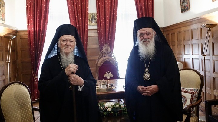 Επικοινωνία του Αρχιεπισκόπου Ιερωνύμου με τον Οικουμενικό Πατριάρχη