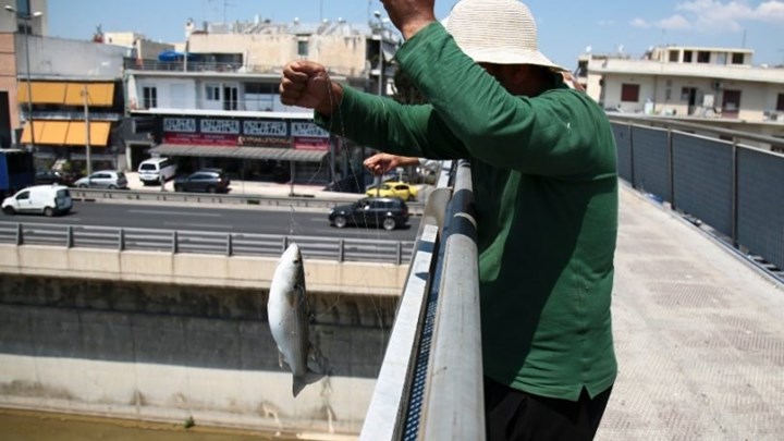  Μάθε τέχνη… κι άστην: Ψαράδες ρίχνουν… πετονιά στον Κηφισό (εικόνες)