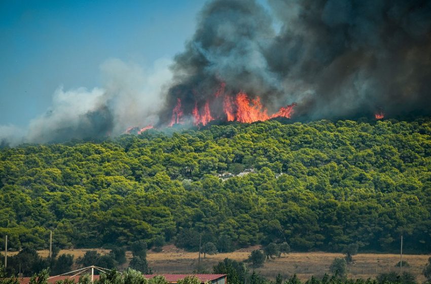  Φωτιά στην Κερατέα