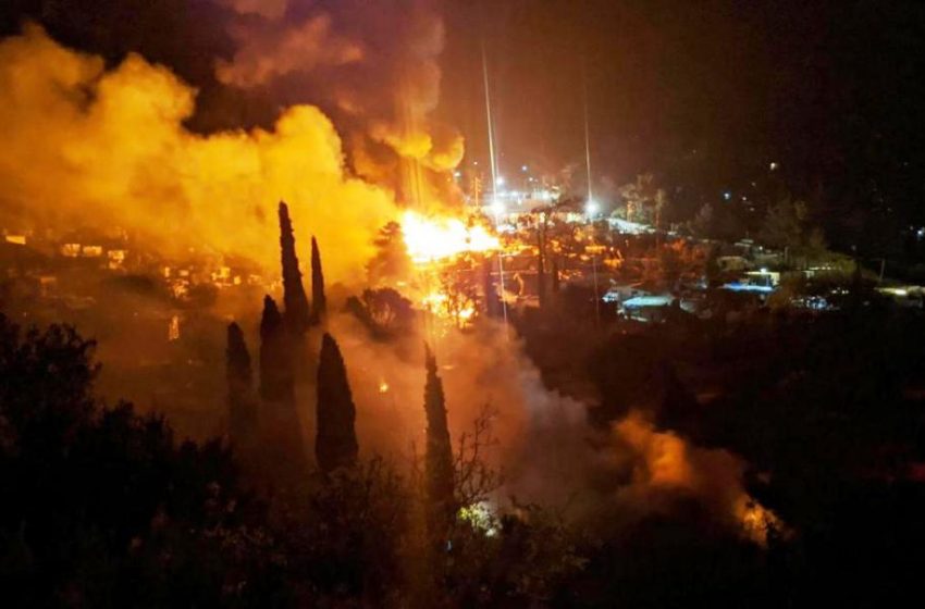  Συναγερμός στη Σάμο για νέα φωτιά στο ΚΥΤ (vid)