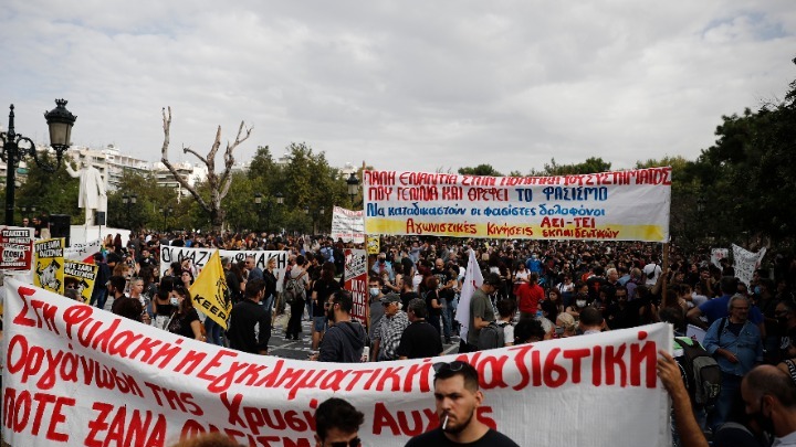  Με παλμό το αντιφασιστικό συλλαλητήριο στη Θεσσαλονίκη