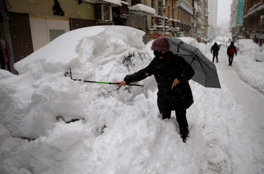  Ο σφοδρός χιονιάς στην Ισπανία κινείται προς Ελλάδα – Πότε θα χτυπήσει
