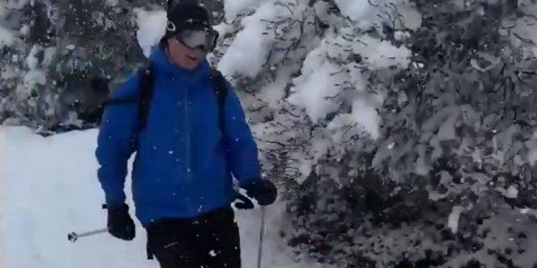  Σκι στη χιονισμένη Αττική έκανε ο Νορβηγός πρέσβης (vid)