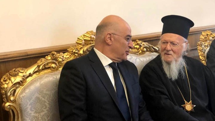  Συνάντηση Δένδια με τον Οικουμενικό Πατριάρχη – Αύριο με Τσαβούσογλου