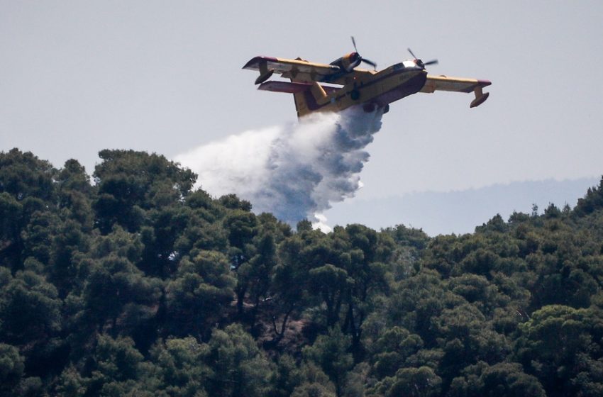  Κορινθία: Σε ύφεση η φωτιά – Παραμένουν ενεργές διάσπαρτες εστίες