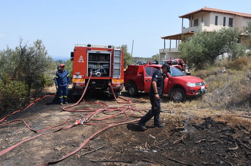  Υπό έλεγχο η φωτιά στη Σαλαμίνα