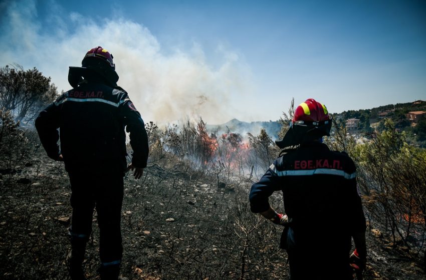  Οριοθετήθηκε η φωτιά στην Παλλήνη