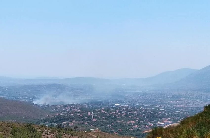  Θεσπρωτία: Εισήλθε σε ελληνικό έδαφος φωτιά από την Αλβανία