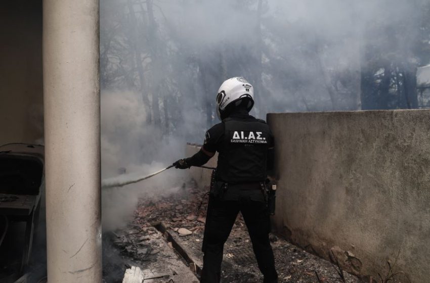  Προσαγωγή υπόπτου για τη φωτιά σε Σταμάτα-Ροδόπολη