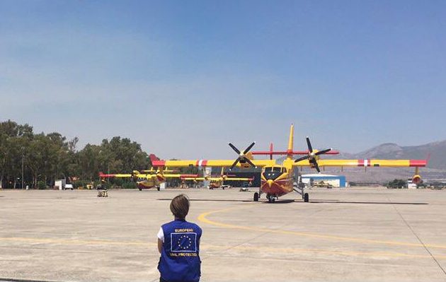  Αναγκαστική προσθαλάσσωση πυροσβεστικού αεροσκάφους που επιχειρούσε στη Νέα Πέραμο