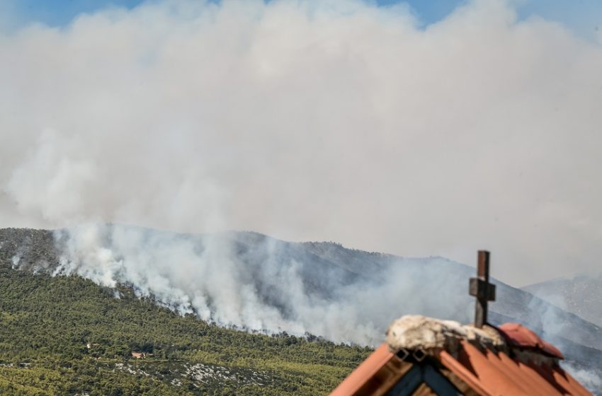  Φωτιά στα Βίλια: Κατακαίει δάσος ανάμεσα σε δύο οικισμούς – Τρία μέτωπα, συνεχείς απομακρύνσεις κατοίκων – Έκλεισε η παλαιά Εθνική