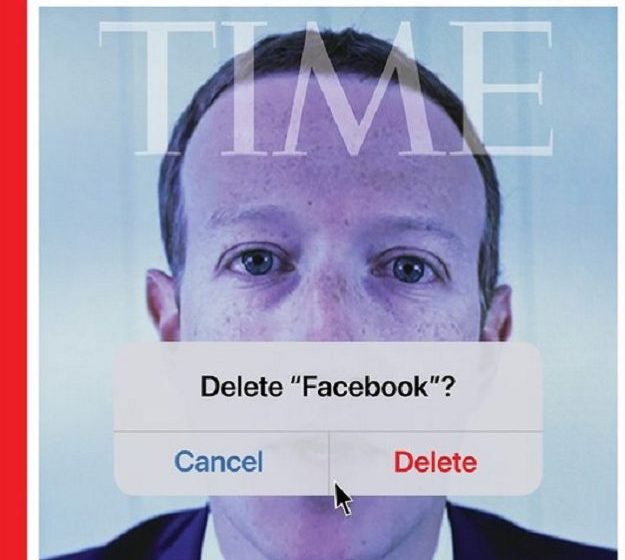  ΤΙΜΕ – “Διαγράφει” τον Μαρκ Ζάκερμπεργκ και το Facebook στο εξώφυλλό του