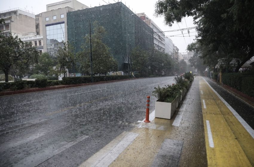  Κακοκαιρία διαρκείας: Ισχυρά φαινόμενα με χαλαζοπτώσεις και ισχυρούς ανέμους (vid)