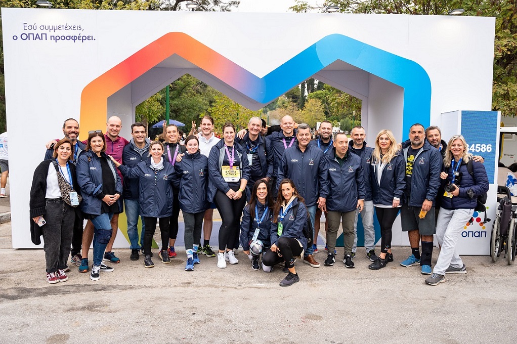 Η "Ομάδα Προσφοράς ΟΠΑΠ" μεγάλη νικήτρια του 38ου Αυθεντικού Μαραθωνίου της Αθήνας 21 9 1