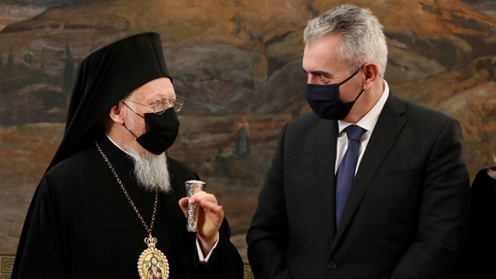  Χαρακόπουλος προς Πατριάρχη Βαρθολομαίο: Να είστε υγιής και ακμαίος