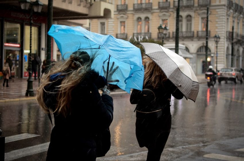  Ισχυρές βροχές με πτώση θερμοκρασίας