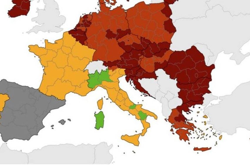  Χάρτες ECDC: Στο “βαθύ κόκκινο” η Βόρεια Ελλάδα και η Θεσσαλία