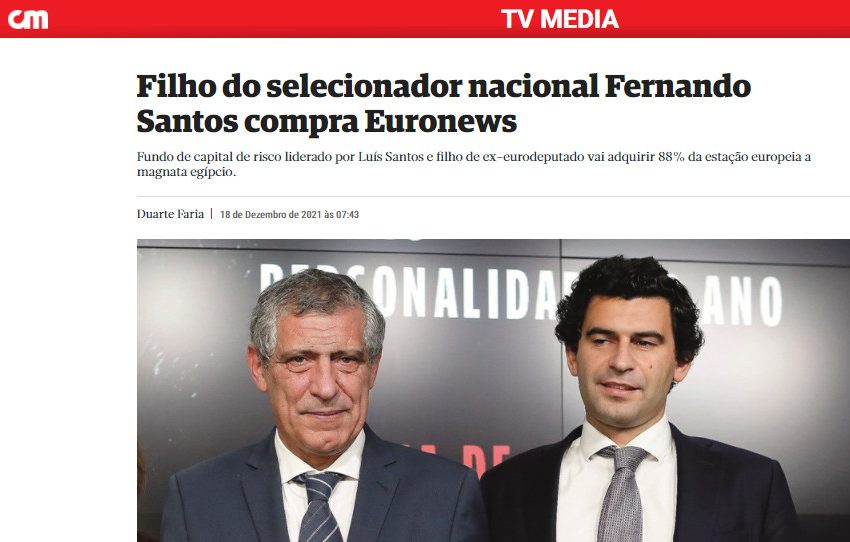  Ο γιός του Φερνάντο Σάντος αγοράζει το Euronews