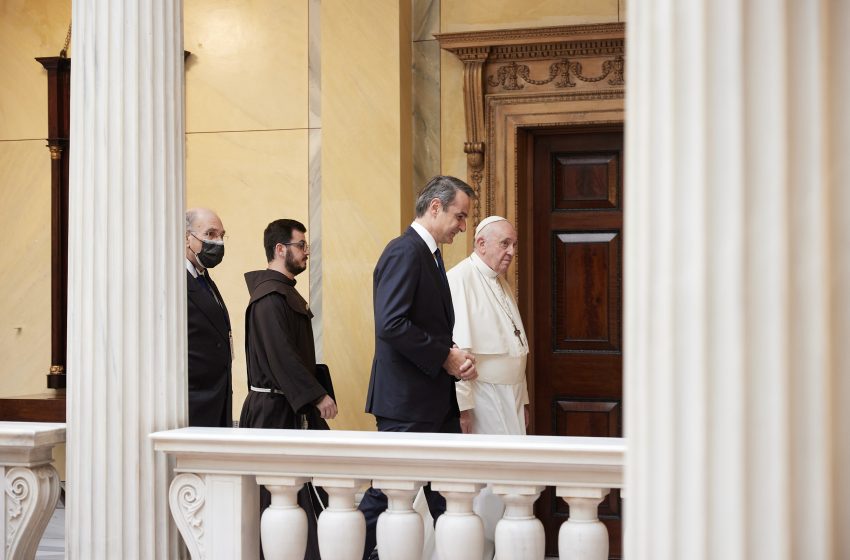  Συνάντηση Πάπα Φραγκίσκου με Μητσοτάκη