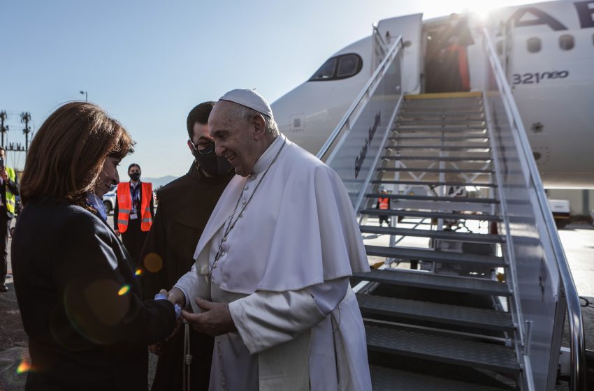 Ο Πάπας Φραγκίσκος στον προσφυγικό καταυλισμό στη Λέσβο