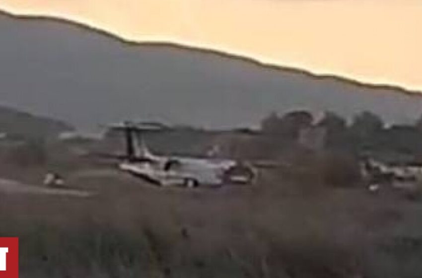  “Λαχτάρα” για τους επιβάτες στο αεροδρόμιο της Μήλου: Αεροπλάνο βγήκε εκτός του αεροδιαδρόμου