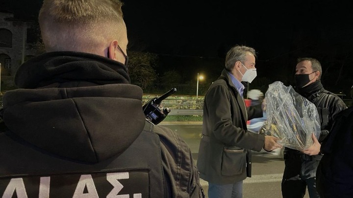  Ευχές σε αστυνομικούς της Ομάδας ΔΙΑΣ από τον Κυριάκο Μητσοτάκη
