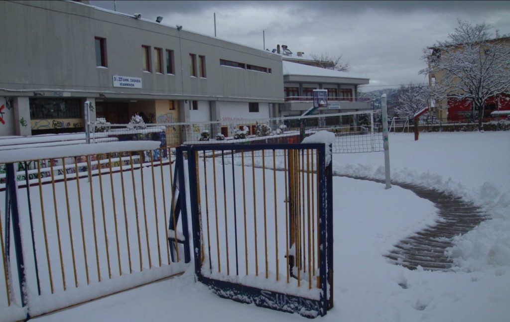 σχολεία χιόνια