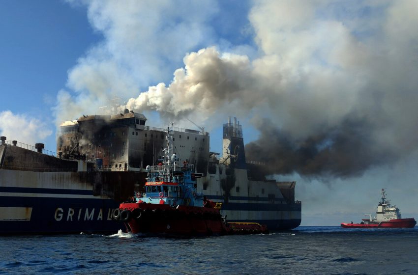  Euroferry Olympia: Oλοκληρώθηκε η απάντληση των καυσίμων από τις δεξαμενές του πλοίου