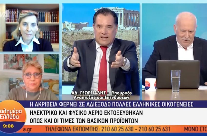  Γεωργιάδης για ακρίβεια: “Σταματήστε την κλάψα και τη μιζέρια, βλάπτετε την Ελλάδα”