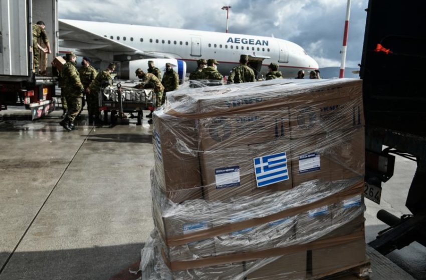  Αναχώρησαν τα αεροσκάφη με αμυντικό υλικό και ανθρωπιστική βοήθεια που στέλνει η Ελλάδα
