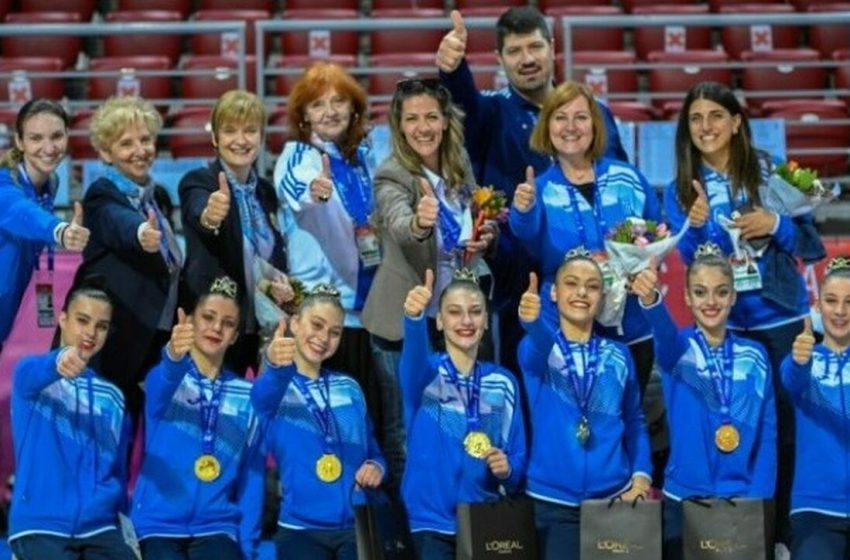  Ρυθμική Γυμναστική: Παγκόσμιο χρυσό μετάλλιο για το ελληνικό ανσάμπλ κατόπιν 20 ετών