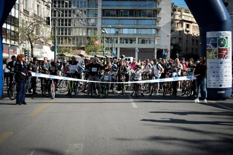  Κυκλοφοριακές ρυθμίσεις στο κέντρο λόγω του 27ου Ποδηλατικού Γύρου Αθήνας