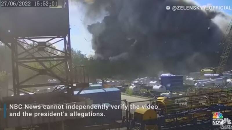  Ουκρανία: Βίντεο με τον βομβαρδισμό του εμπορικού κέντρου στο Κρεμεντσούκ