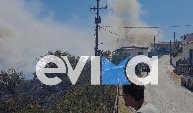 Μεγάλη φωτιά στην Εύβοια κοντά στον δήμο Κύμης-Αλιβερίου – Ζητήθηκαν ενισχύσεις των πυροσβεστικών δυνάμεων- Ισχυροί άνεμοι στην περιοχή