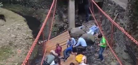  Μεξικό: Κατέρρευσε κρεμαστή γέφυρα στα εγκαίνια – 20 τραυματίες