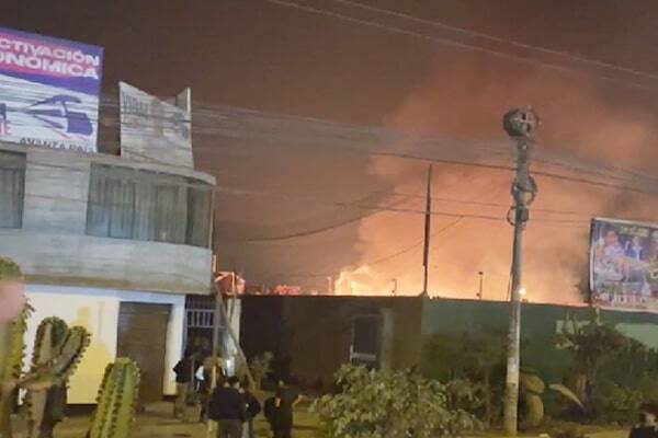  Περού: Πέντε νεκροί από πυρκαγιά σε αποθήκη πυροτεχνημάτων