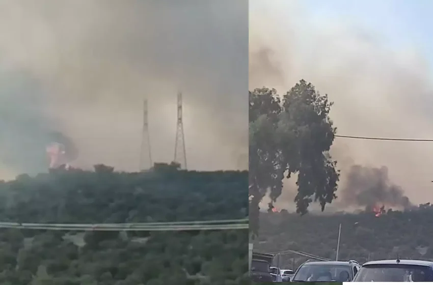  Φωτιά στη Μάνδρα: Εκκενώνονται οικισμοί – Επίγειες και εναέριες δυνάμεις στη μάχη με τις φλόγες