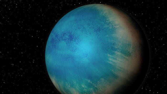  Φοβερή ανακάλυψη: Βρέθηκε ένας πιθανός υδάτινος εξωπλανήτης, καλυμμένος από έναν βαθύ ωκεανό, μεγαλύτερος από τη Γη