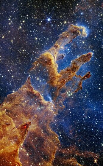  Εντυπωσιακό πορτρέτο των εμβληματικών Στηλών της Δημιουργίας από το διαστημικό τηλεσκόπιο James Webb