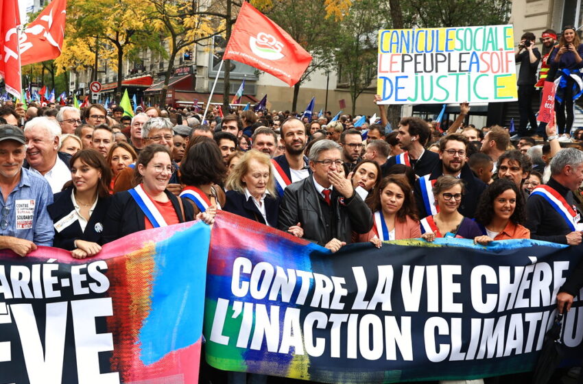  Παρίσι: Μεγάλη πορεία για την ακρίβεια-  Οργή για τις ελλείψεις καυσίμων (φωτο)