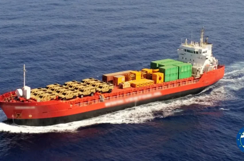  Επιχείρηση IRINI: Στο Βόλο μετά το μπλόκο, το φορτηγό πλοίο που μετέφερε στρατιωτικά οχήματα στη Λιβύη