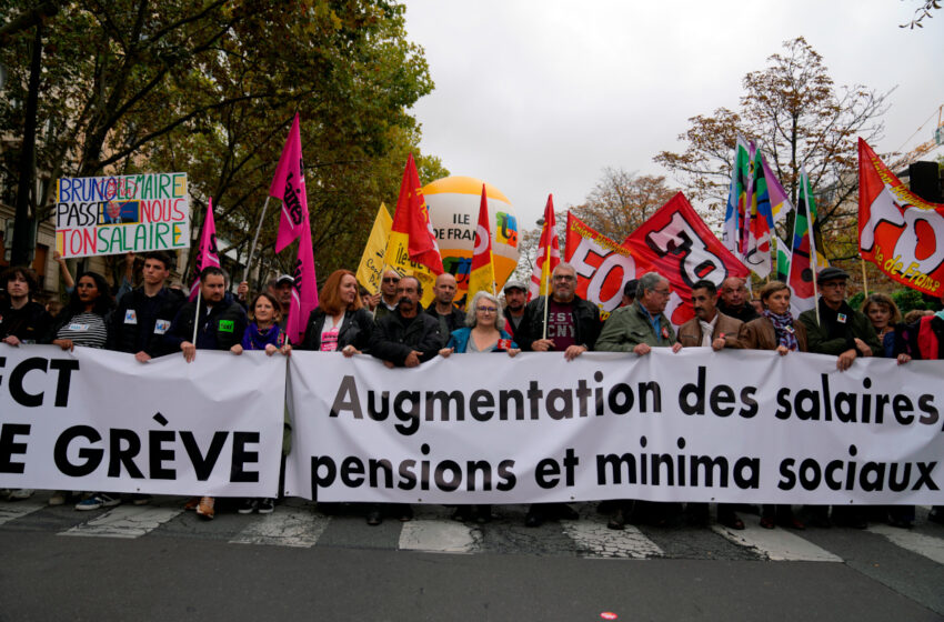  Γαλλία: Μαζική απεργία κατά της μεταρρύθμισης Μακρόν στις συντάξεις που ανεβάζει το όριο ηλικίας